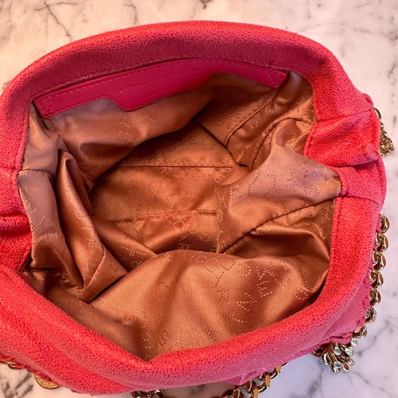 Stella McCartney mini Falabella in flamingo pink and gold - Picture 8 of 16